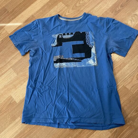 Jordan AJ3 Pure Money T Shirt Mens Large Blue Tee Graphic Y2K - Picture 2 of 10